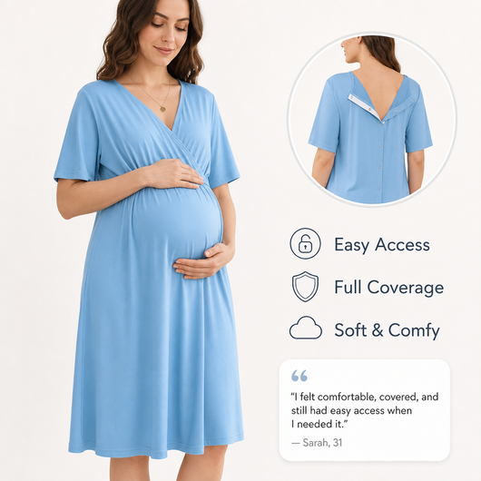 Elyria™ Labor Gown